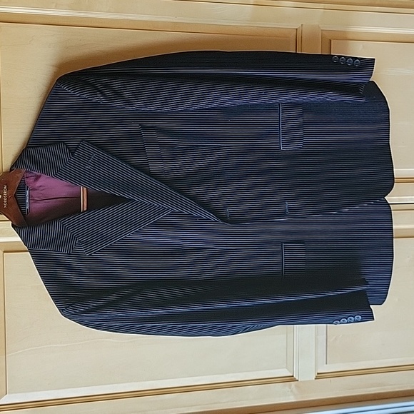 Velvet pinstripe dinner jacket - Picture 1 of 8